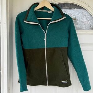 Ll bean fleece zip up size small